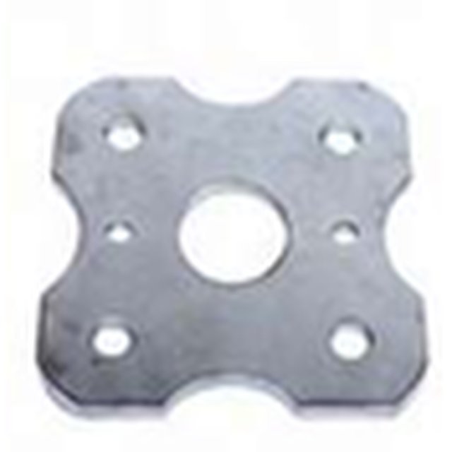 Flower Base Plate — real component photo, SSI manufacturing