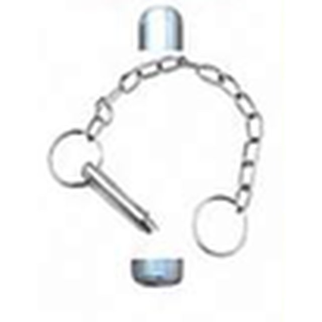 Locking Pin with Chain — real component photo, SSI manufacturing