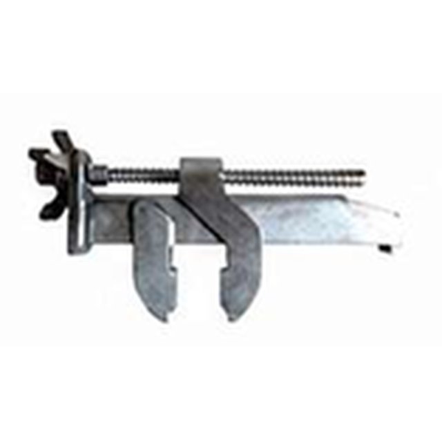 Panel Clamp with Tie Rod & Nut — real component photo, SSI manufacturing
