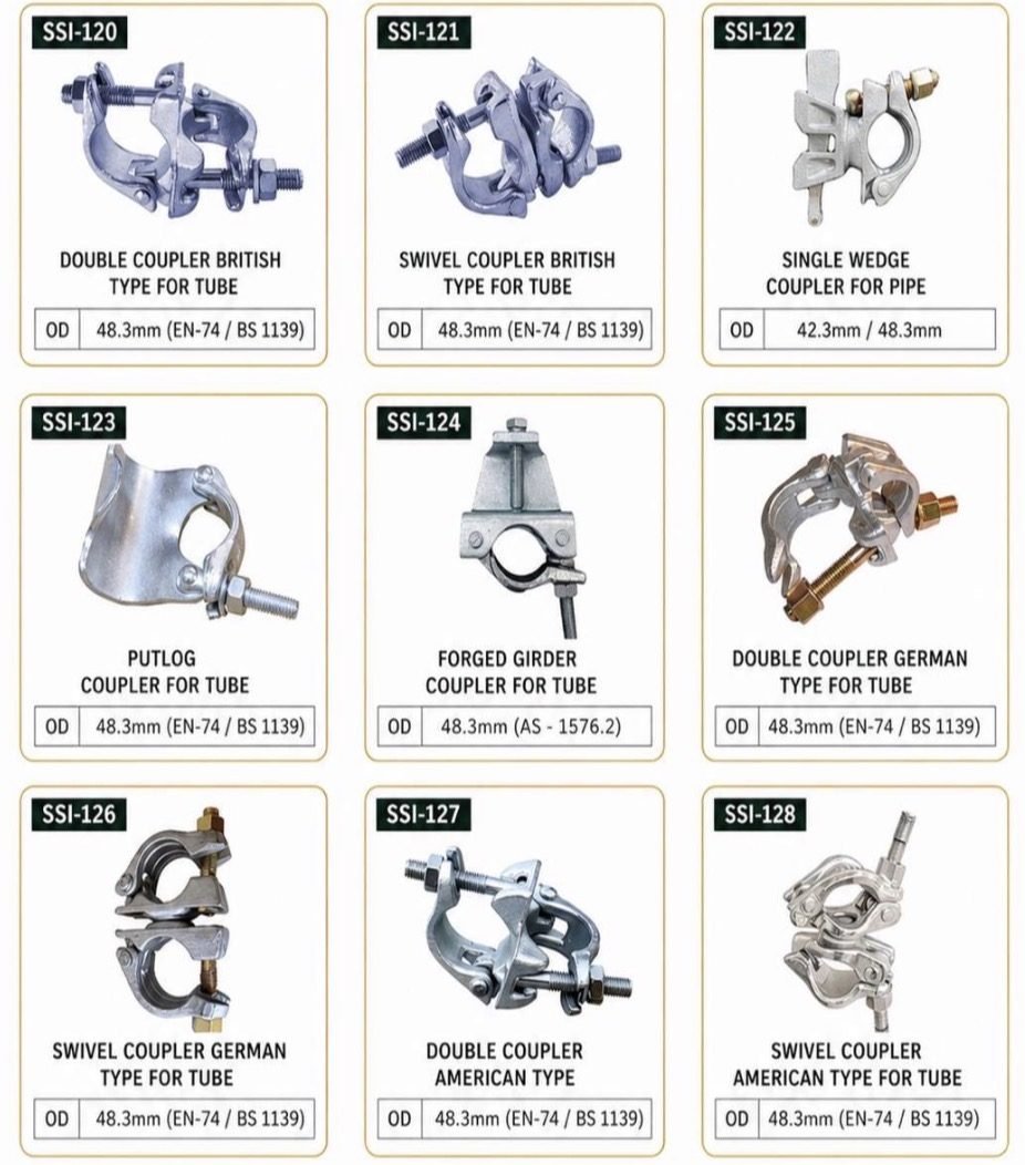 Couplers and Fittings specification sheet